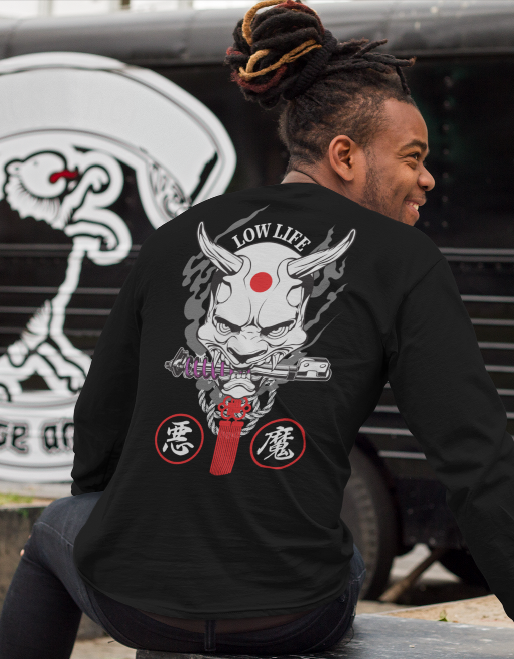 Oni Inspired Champion Long Sleeve Shirt