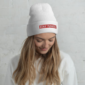 Stay Tuned Cuffed Beanie