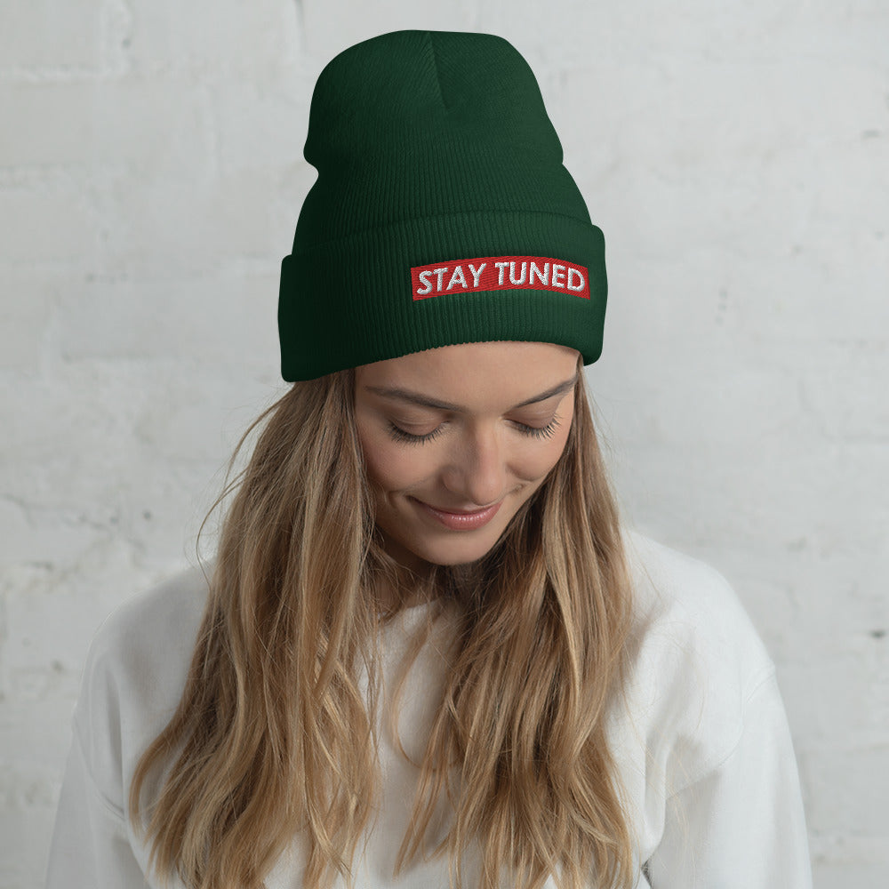 Stay Tuned Cuffed Beanie