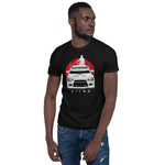 Man wearing a black Mitsubishi Evo t shirt in JDM Apparel - Modified Street Style