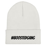 White #BoostedGang car Beanie under the car clothing section - modified street style