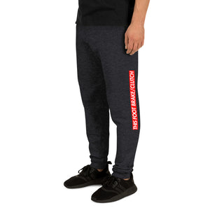 Black automotive joggers in car clothing - Modified Street Style
