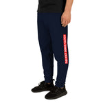 Navy car joggers in automotive clothing - Modified Street Style