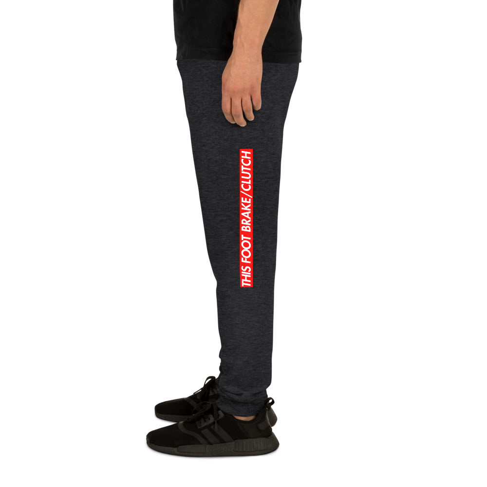 Black car joggers in car clothing - Modified Street Style